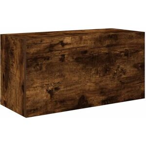 vidaXL Badkamerwandkast Rookeik 60x25x30 cm - Wandkast voor badkamer vidaXL Badkamerwandkast Rookeik 60x25x30 cm - Wandkast voor badkamer