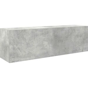 vidaXL Bathroom Wall Cabinet Concrete Grey 100x25x30 cm - Bathroom Storage Cabinet vidaXL Bathroom Wall Cabinet Concrete Grey 100x25x30 cm - Bathroom Storage Cabinet