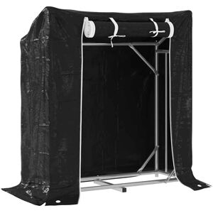 vidaXL Firewood Rack with Rain Cover - 100.5x40.5x110.5 cm - Firewood Rack vidaXL Firewood Rack with Rain Cover - 100.5x40.5x110.5 cm - Firewood Rack