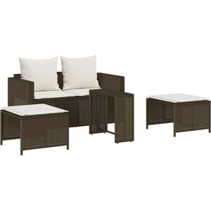vidaXL Ensemble de Canapés de Jardin avec Coussins - Mobilier d'Extérieur - Publicité vidaXL Ensemble de Canapés de Jardin avec Coussins - Mobilier d'Extérieur - Publicité