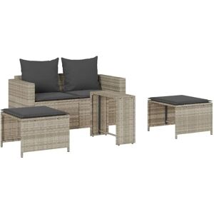 vidaXL Ensemble de Canapés de Jardin - Poly Rotin Durable, Coussins, Empilable - Publicité vidaXL Ensemble de Canapés de Jardin - Poly Rotin Durable, Coussins, Empilable - Publicité