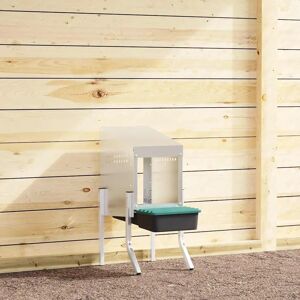 vidaXL Kyllinge rede - Galvaniseret stål - Sølv - 30.5 x 50 x 63/68 cm vidaXL Kyllinge rede - Galvaniseret stål - Sølv - 30.5 x 50 x 63/68 cm