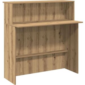 vidaXL Artisan Oak Reception Desk - Office Furniture vidaXL Artisan Oak Reception Desk - Office Furniture