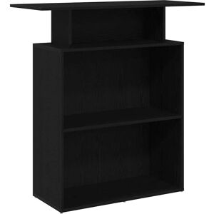 vidaXL Svart Resepsjonsdisk - Engineeringsträ - 100x40x104 cm - Resepsjonsdisk vidaXL Svart Resepsjonsdisk - Engineeringsträ - 100x40x104 cm - Resepsjonsdisk