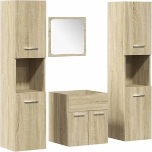 vidaXL Sonoma Oak Bathroom Furniture Set - 41x38.5x46 cm vidaXL Sonoma Oak Bathroom Furniture Set - 41x38.5x46 cm