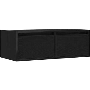 vidaXL TV Cabinet with LED Lights Black Oak - TV cabinet vidaXL TV Cabinet with LED Lights Black Oak - TV cabinet