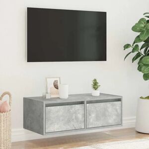 vidaXL 860241 Concrete Grey TV Cabinet with LED Lights vidaXL 860241 Concrete Grey TV Cabinet with LED Lights