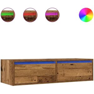 vidaXL Old Wood LED TV Cabinet - TV Cabinet vidaXL Old Wood LED TV Cabinet - TV Cabinet