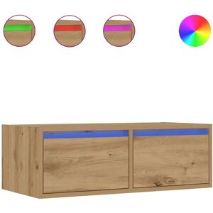 vidaXL 860246 Artisan Oak TV Cabinet with LED Lights - TV cabinet vidaXL 860246 Artisan Oak TV Cabinet with LED Lights - TV cabinet