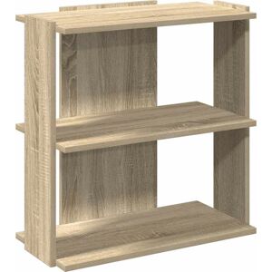 vidaXL 860249 Sonoma Eiche 3-stöckiges Bücherregal - Wohnzimmermöbel vidaXL 860249 Sonoma Eiche 3-stöckiges Bücherregal - Wohnzimmermöbel