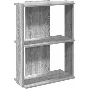 vidaXL 860261 Woonkamer Boekenplank - 3-Laags Boekenkast, Grijs Sonoma vidaXL 860261 Woonkamer Boekenplank - 3-Laags Boekenkast, Grijs Sonoma