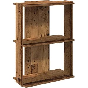 vidaXL Old Wood 3-Tier Bookcase - Bookcase vidaXL Old Wood 3-Tier Bookcase - Bookcase