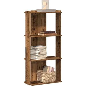vidaXL Bookcase 3-Tier Old Wood - Bookcase vidaXL Bookcase 3-Tier Old Wood - Bookcase