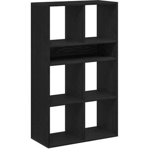 vidaXL Book Cabinet Black 66x31x112 cm Engineered Wood - Book Cabinet vidaXL Book Cabinet Black 66x31x112 cm Engineered Wood - Book Cabinet