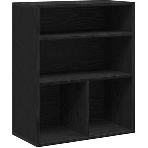 vidaXL Book Cabinet Black 60x30x71.5 cm Engineered Wood - Book Cabinet vidaXL Book Cabinet Black 60x30x71.5 cm Engineered Wood - Book Cabinet