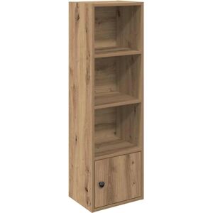 vidaXL Artisan Oak Bookcase - Engineered Wood Storage Furniture vidaXL Artisan Oak Bookcase - Engineered Wood Storage Furniture