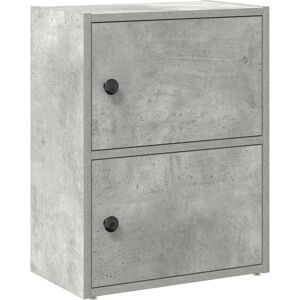 vidaXL Bookcase Concrete Grey 40x24x52 cm Engineered Wood - Bookcase vidaXL Bookcase Concrete Grey 40x24x52 cm Engineered Wood - Bookcase
