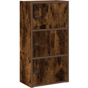 vidaXL Bookcase Smoked Oak - Engineered Wood Storage Furniture vidaXL Bookcase Smoked Oak - Engineered Wood Storage Furniture