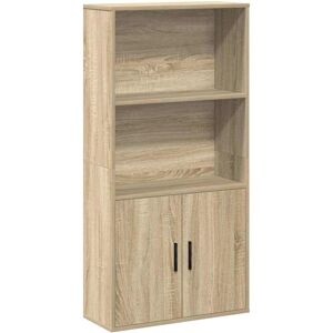 vidaXL Sonoma Oak Bookcase 60x24x120 cm Engineered Wood - Bookcase vidaXL Sonoma Oak Bookcase 60x24x120 cm Engineered Wood - Bookcase