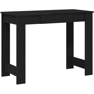 vidaXL Black Concrete Grey Engineered Wood Office Desk 100x45x75 cm - Office Desk vidaXL Black Concrete Grey Engineered Wood Office Desk 100x45x75 cm - Office Desk