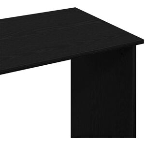 vidaXL Black Engineered Wood Office Desk - Desk vidaXL Black Engineered Wood Office Desk - Desk