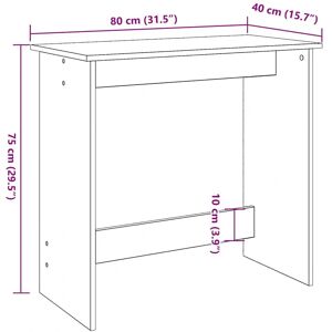 vidaXL 860457 Desk Concrete Grey - Desk vidaXL 860457 Desk Concrete Grey - Desk