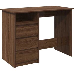 vidaXL Brown Oak Desk - 102x50x75 cm - Study or Office Desk vidaXL Brown Oak Desk - 102x50x75 cm - Study or Office Desk