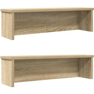 vidaXL Sonoma oak Kitchen shelves - Stackable Storage 2 pcs vidaXL Sonoma oak Kitchen shelves - Stackable Storage 2 pcs