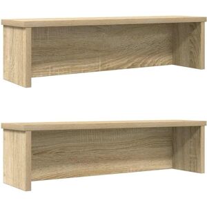 vidaXL Sonoma oak Stackable Kitchen Shelves - Kitchen Shelves vidaXL Sonoma oak Stackable Kitchen Shelves - Kitchen Shelves