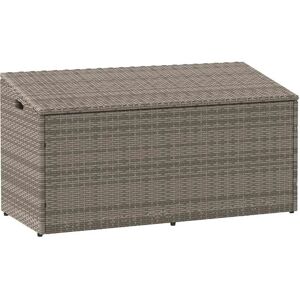 vidaXL Garden Storage Box Beige - 110x50x58 cm Poly Rattan vidaXL Garden Storage Box Beige - 110x50x58 cm Poly Rattan