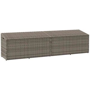 VidaXL Garden Storage Box Gray 220x50x58 cm VidaXL Garden Storage Box Gray 220x50x58 cm