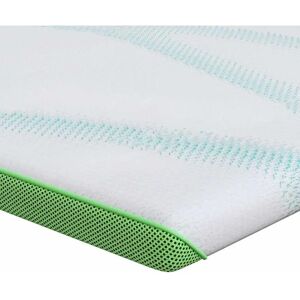 vidaXL Mattress Pad White and Green - 90x190cm - Mattress Topper vidaXL Mattress Pad White and Green - 90x190cm - Mattress Topper