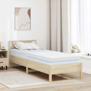 vidaXL White Foam Mattress 80x200cm - Mattress vidaXL White Foam Mattress 80x200cm - Mattress