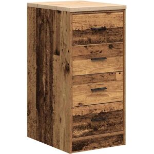 vidaXL Garage Opslagkast - Massief Hout Bruin vidaXL Garage Opslagkast - Massief Hout Bruin