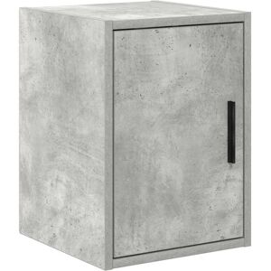 vidaXL Garage Wall Cabinet Concrete Grey Engineered Wood - Garage Storage vidaXL Garage Wall Cabinet Concrete Grey Engineered Wood - Garage Storage