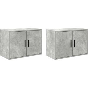 vidaXL Wall Cabinet Concrete Grey - Storage Solution vidaXL Wall Cabinet Concrete Grey - Storage Solution