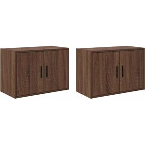 vidaXL Brown Oak Wall Cabinet - Wall Cabinet vidaXL Brown Oak Wall Cabinet - Wall Cabinet
