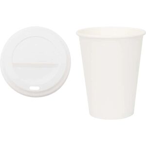 vidaXL Paper Coffee Cups with Lids 12oz - Coffee Cups vidaXL Paper Coffee Cups with Lids 12oz - Coffee Cups