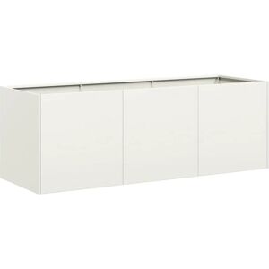 vidaXL Hvid 120x40x40 cm Stål Haveblomst vidaXL Hvid 120x40x40 cm Stål Haveblomst