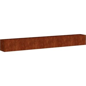 vidaXL Wooden Planter Rusty 360x40x40 cm Weathering Steel - Planter vidaXL Wooden Planter Rusty 360x40x40 cm Weathering Steel - Planter