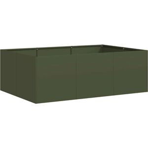 vidaXL Plant Container - Steel Green 120x80x40cm vidaXL Plant Container - Steel Green 120x80x40cm