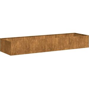 vidaXL Weatherproof Steel Plant Container 280x80x40cm vidaXL Weatherproof Steel Plant Container 280x80x40cm