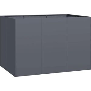 Vidaxl Jardinera acero gris antracita 120x80x80 cm Vidaxl Jardinera acero gris antracita 120x80x80 cm