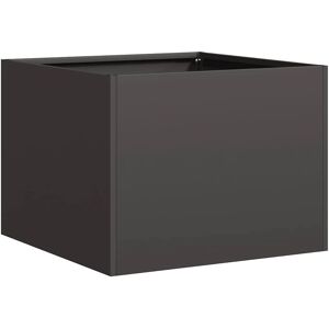 vidaXL Schwarzer Stahl 40x40x30 cm Pflanzkübel - Außen Garten Hochbeet vidaXL Schwarzer Stahl 40x40x30 cm Pflanzkübel - Außen Garten Hochbeet