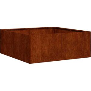 vidaXL Weerbestendige stalen tuinplant 80x80x30cm - Bloempot vidaXL Weerbestendige stalen tuinplant 80x80x30cm - Bloempot