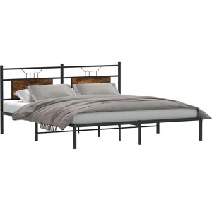 vidaXL Bed Frame with Headboard - 183x203 cm - Bed Type vidaXL Bed Frame with Headboard - 183x203 cm - Bed Type