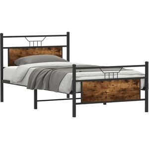 vidaXL Bed Frame 100x190 cm - Durable Steel with Storage vidaXL Bed Frame 100x190 cm - Durable Steel with Storage