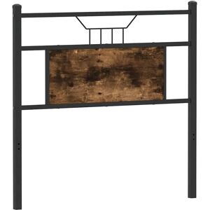 Cabecero en bois d'ingénierie et acier chêne fumé 90 cm Vidaxl 1691 - Cabecero - Publicité Cabecero en bois d'ingénierie et acier chêne fumé 90 cm Vidaxl 1691 - Cabecero - Publicité