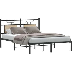 vidaXL Bed Frame Sonoma-Eiche 140x190 cm - Bed Frame vidaXL Bed Frame Sonoma-Eiche 140x190 cm - Bed Frame