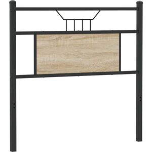 vidaXL Kopfteil Sonoma Eiche 75 cm Holzwerkstoff und Stahl - Kopfteil vidaXL Kopfteil Sonoma Eiche 75 cm Holzwerkstoff und Stahl - Kopfteil